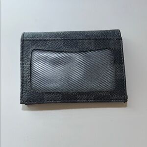 Louis Vuitton Black Wallet with ID Window